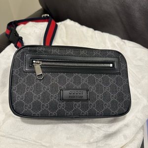 Gucci Black GG Belt Bag